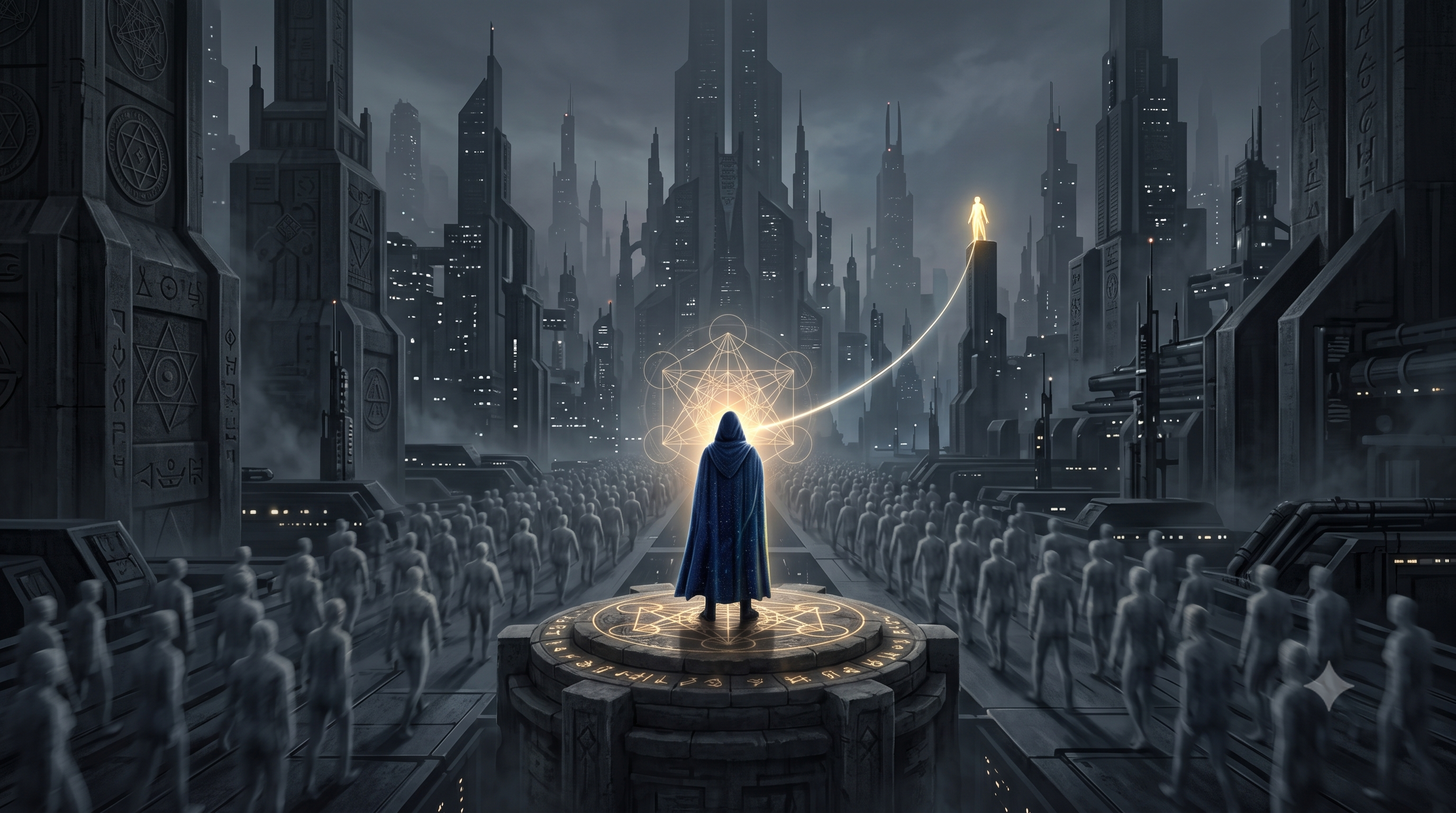 The Illusion of the Crowd and the Alchemy of Suffering: Awakening in the Simulation